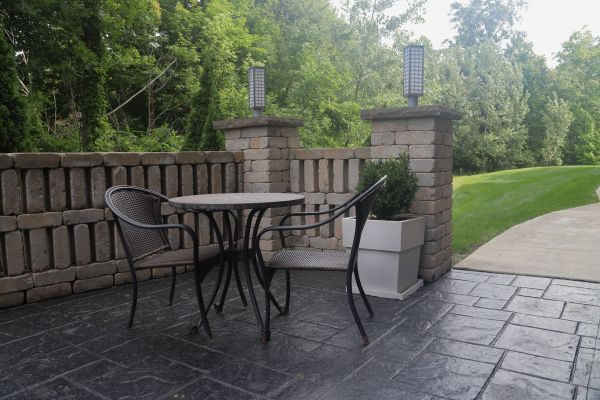 Stamped Concrete Patio Installation in Sequim