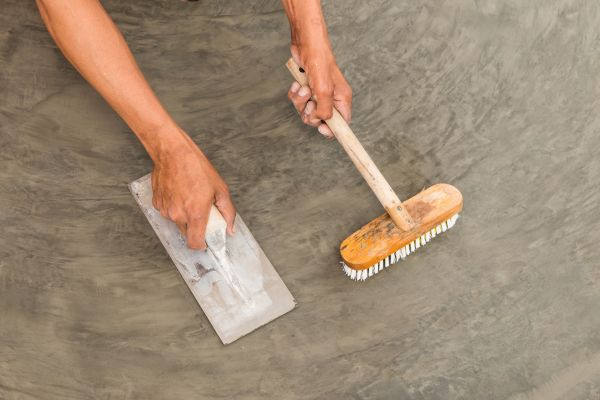 Driveway Concrete Staining in Sequim