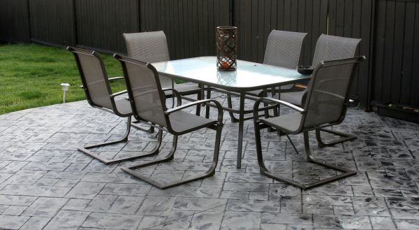 Backyard Concrete Stamping in Sequim
